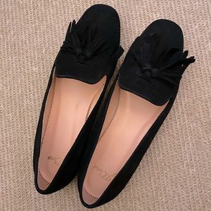 Jcrew suede shoes with tassels